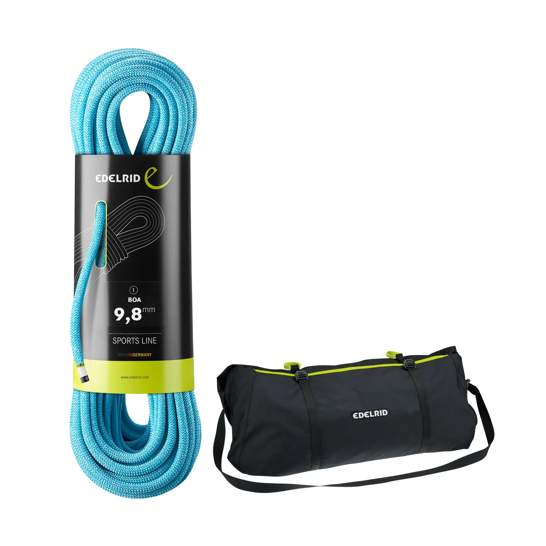 Corde escalade Edelrid Boa mit Seilsack Liner