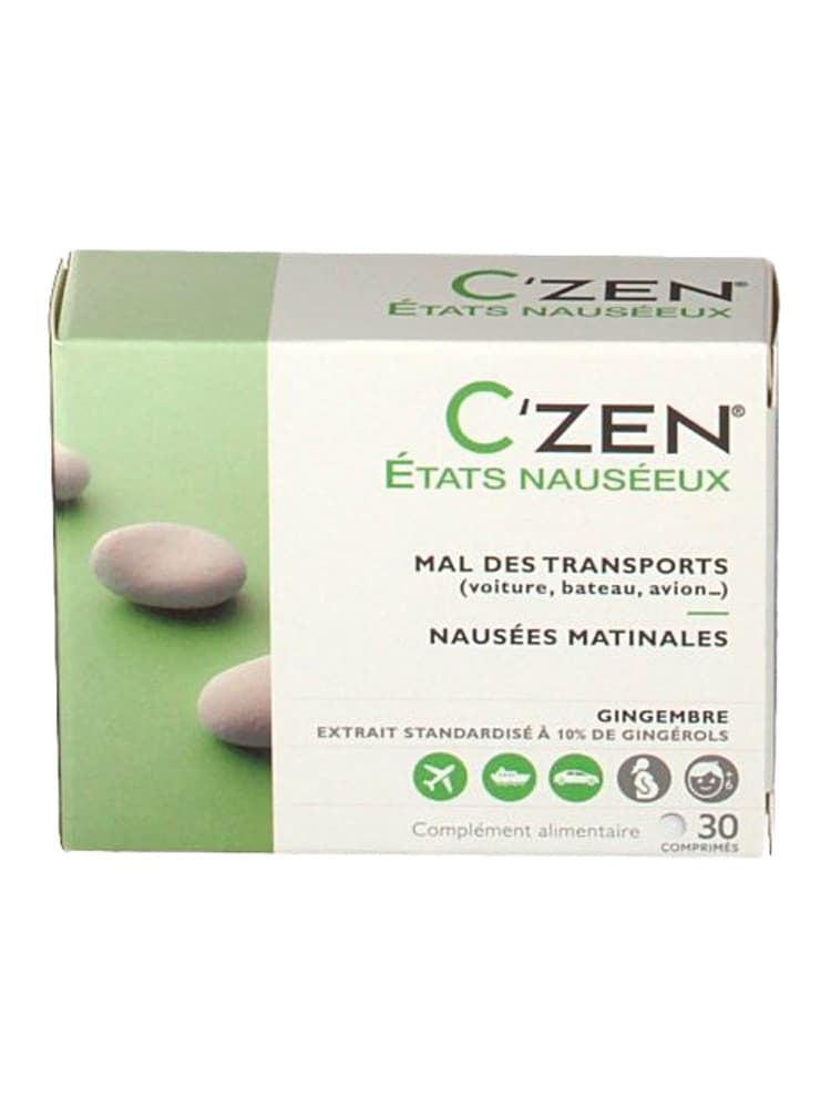 Bausch + Lomb C'Zen États Nauséeux Mal des Transports 30 Comprimés