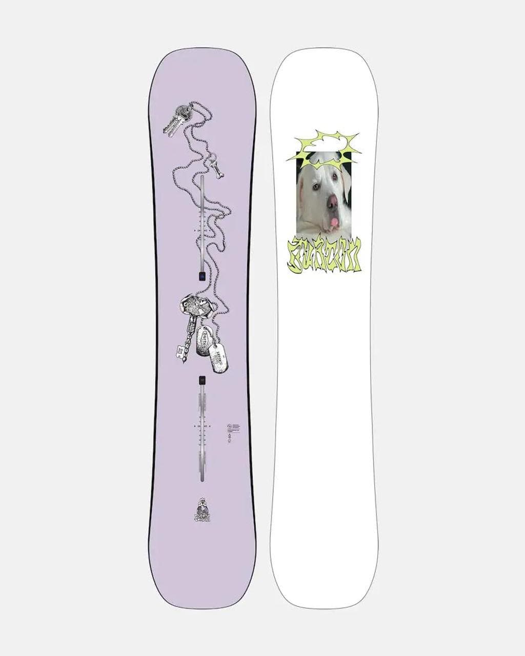 Planche de snowboard Burton Good Company Camber violet blanc - 152