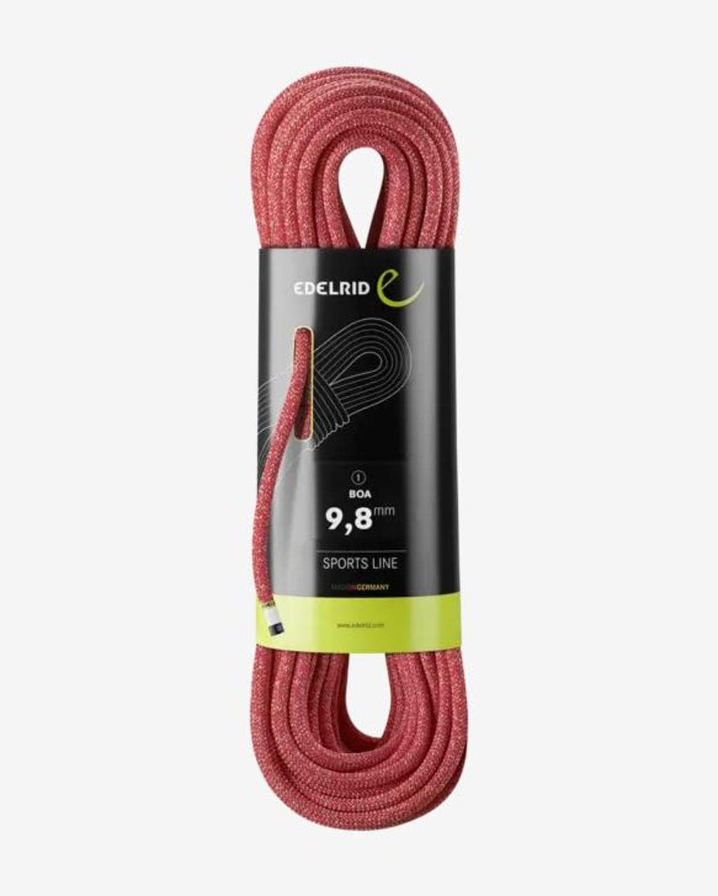 Corde simple Edelrid Boa 9,8 mm x 70 m rouge