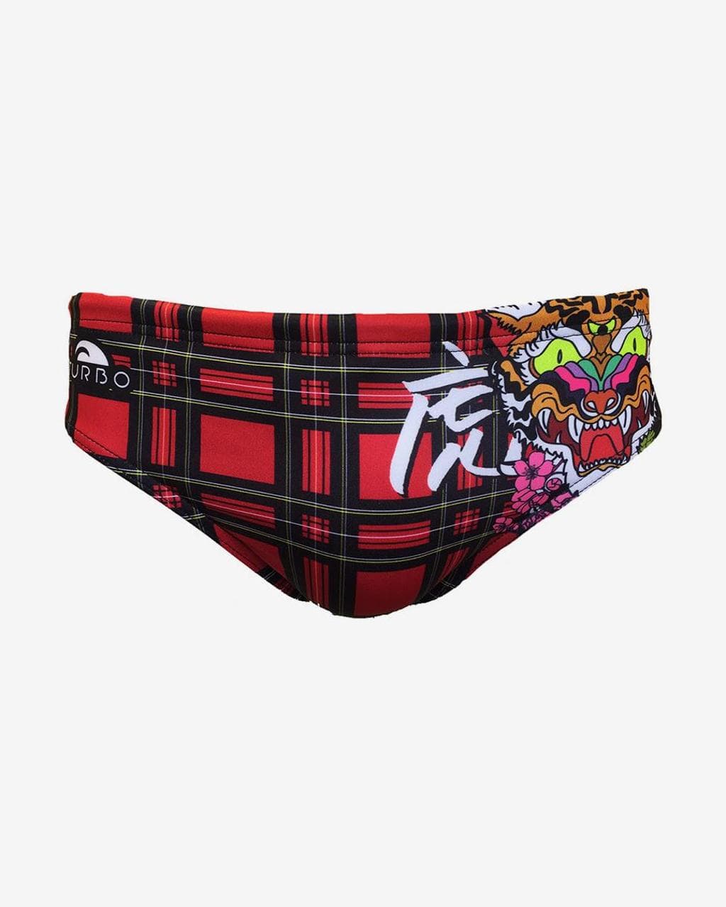 Maillot de bain de waterpolo Turbo Tartan Tiger multicolore - S